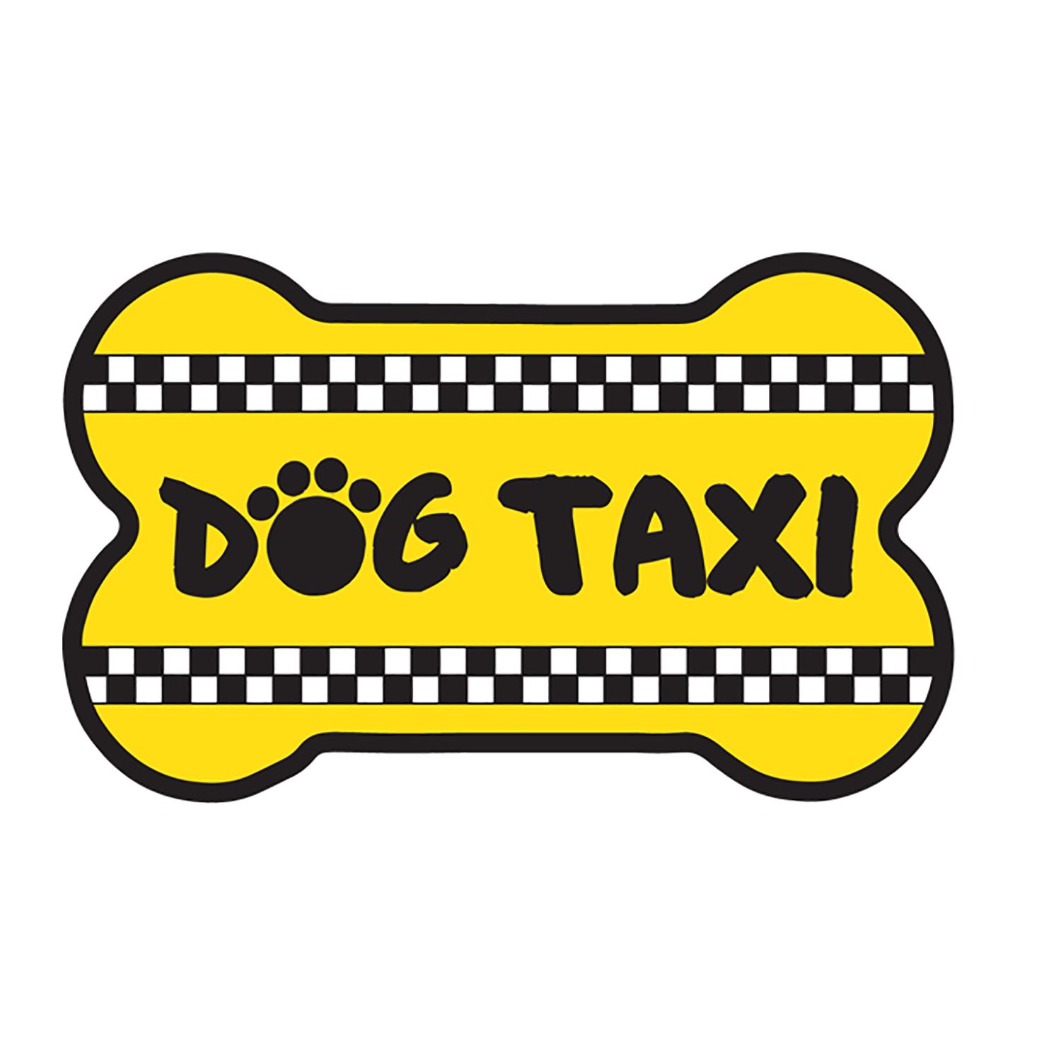 Dog Speak Bone Shaped Magnet - Dog Taxi