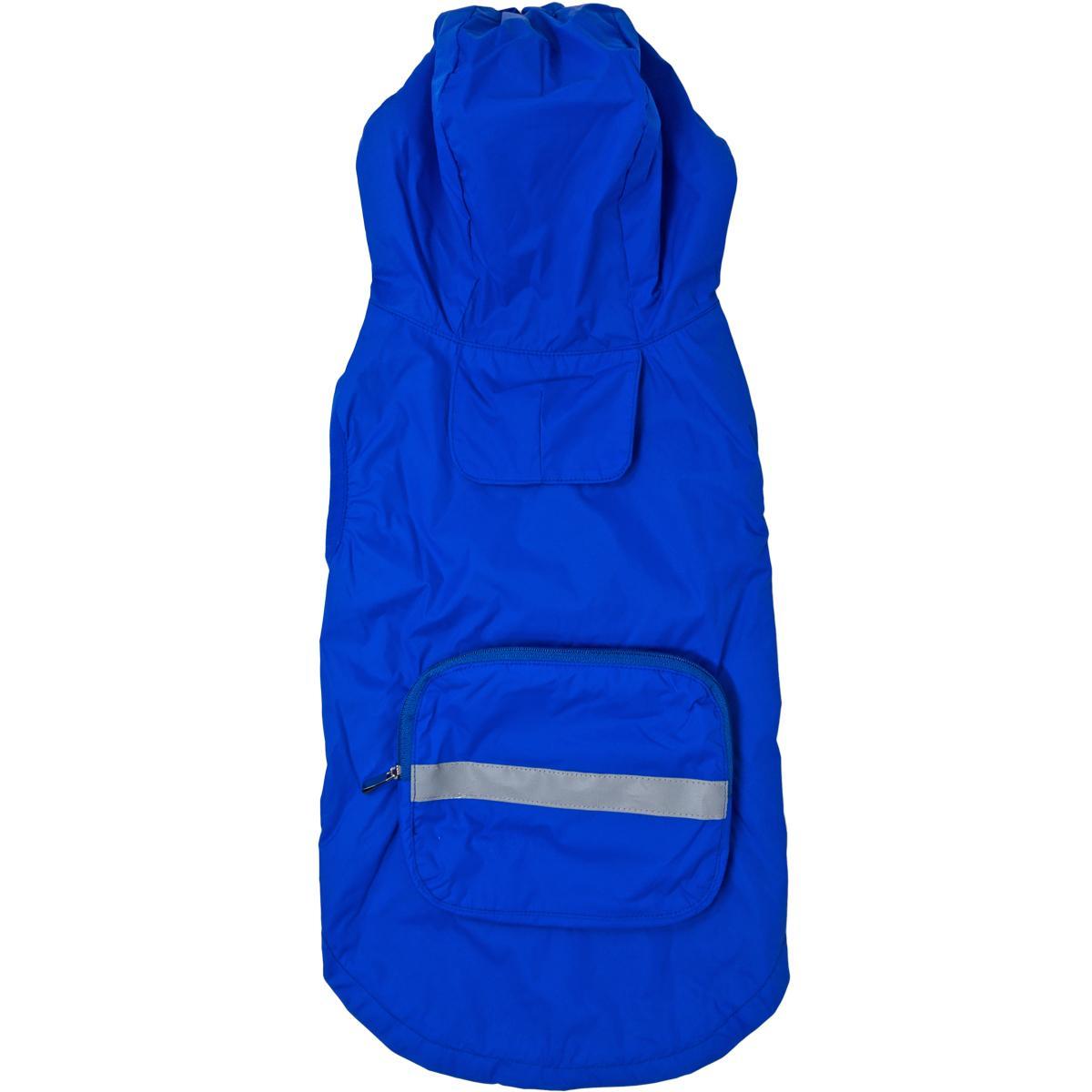 Doggie Design Packable Dog Raincoat - Blue