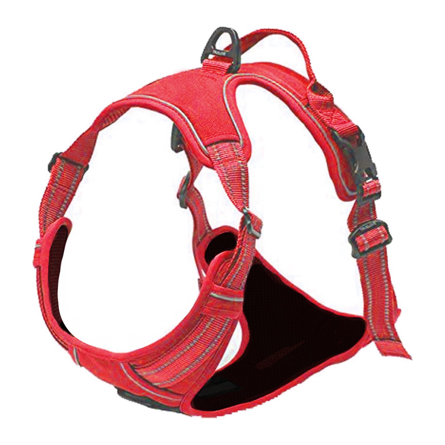 Doggie Design Venture Paw Dog Harness - Crimson