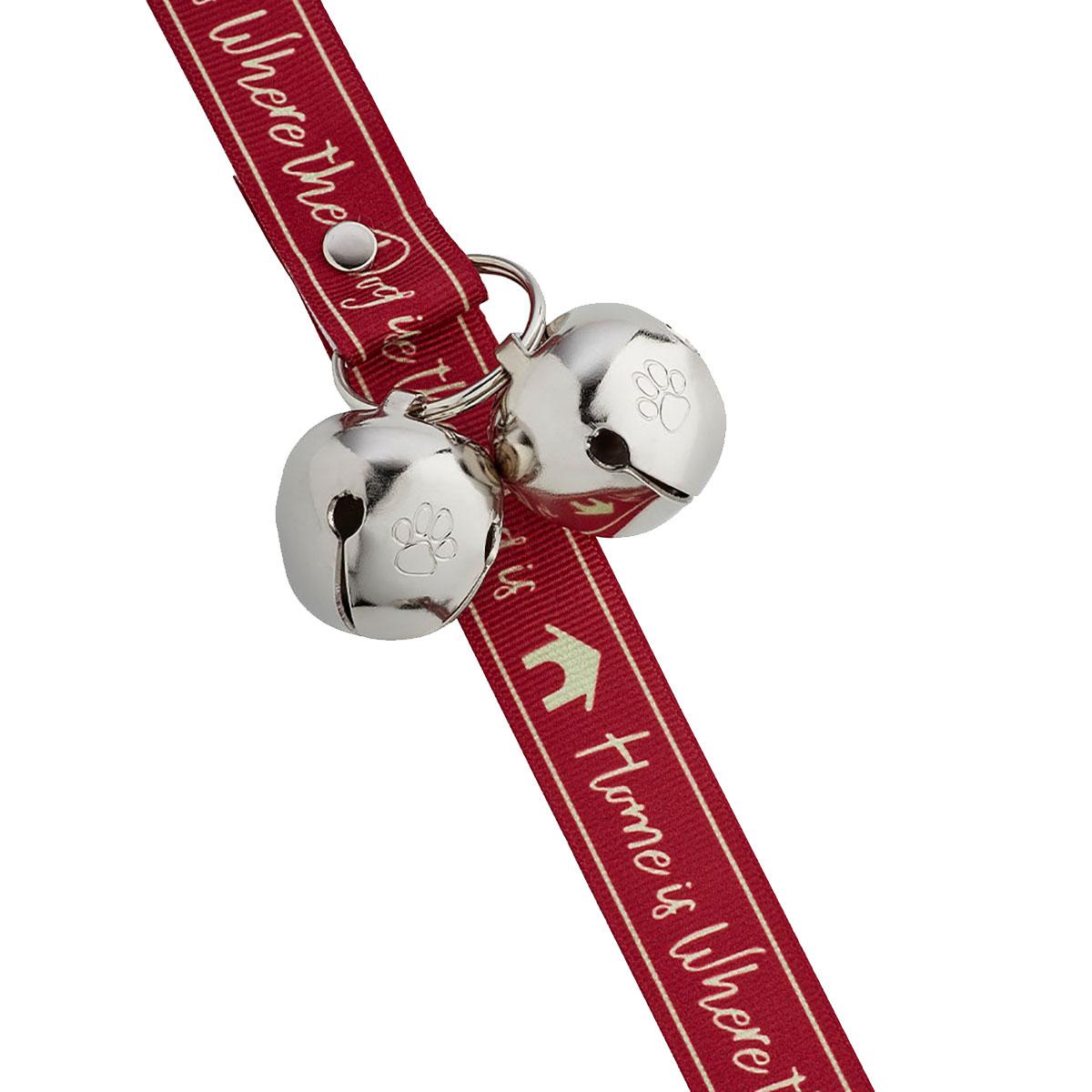 Poochie Bells Dog Doorbell Doggie Dialogue Collection - Home is Where the Dog is - Wine