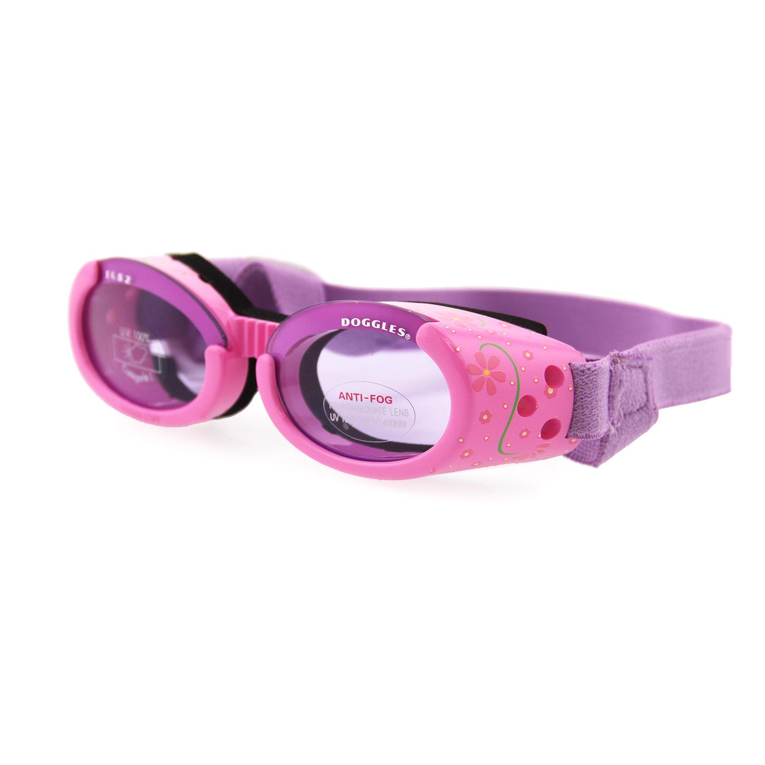 Doggles - ILS2 Pink Frame with Flowers Lilac Lens