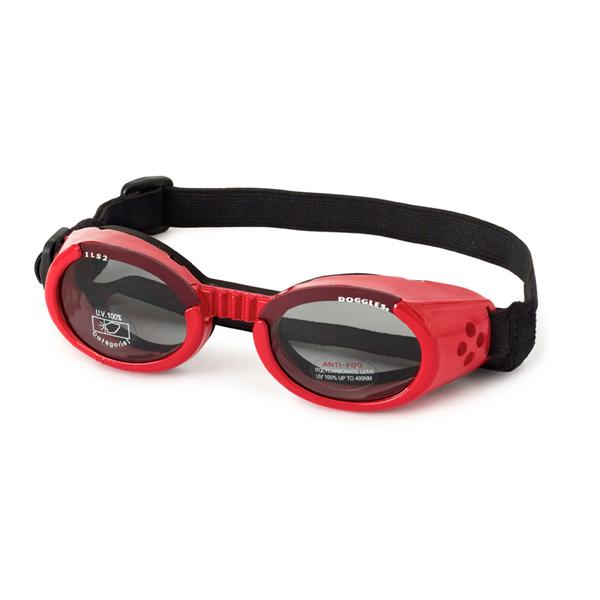 Doggles - ILS2 Shiny Red Frame with Smoke Lens