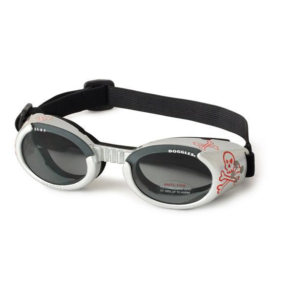 Doggles - ILS2 Silver Skull Frame with Light Smoke Lens
