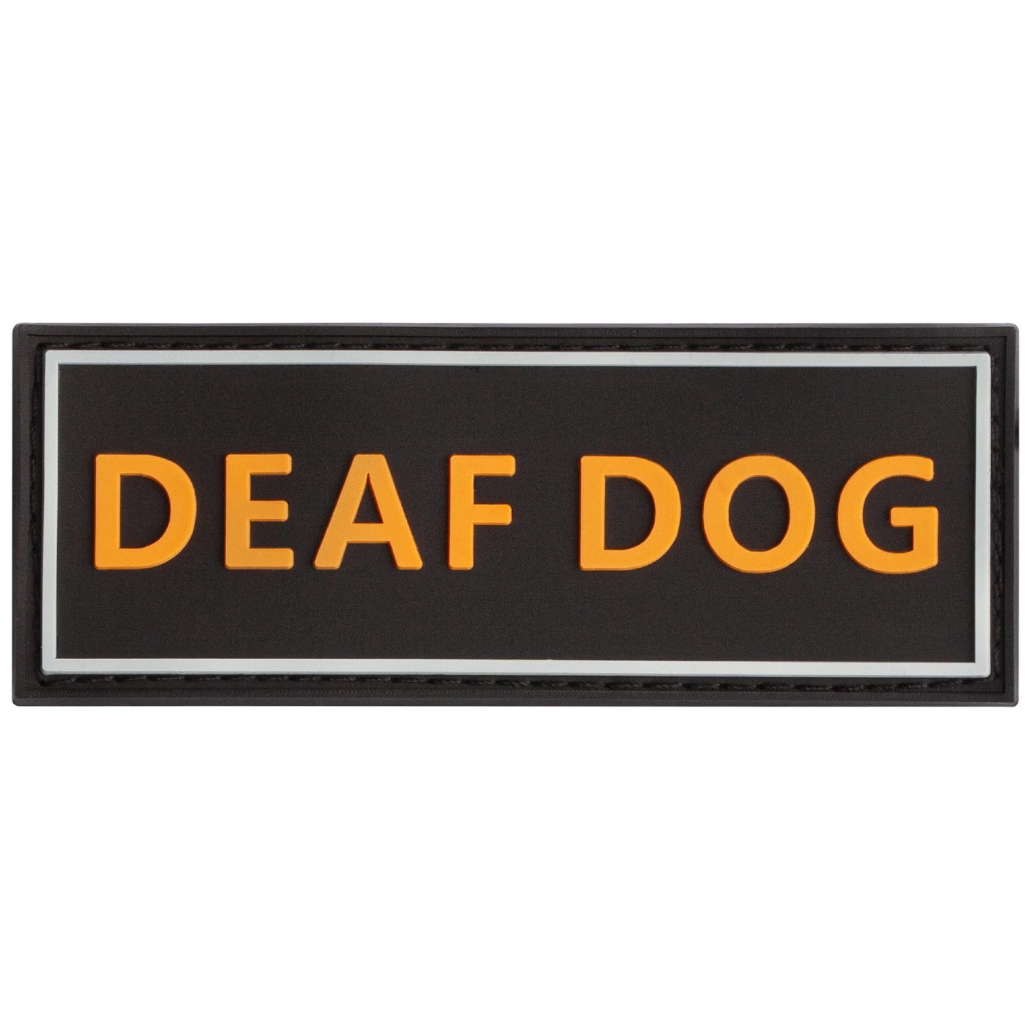 Dogline 3D Rubber Patches for Dog Harnesses or Vests - Deaf Dog
