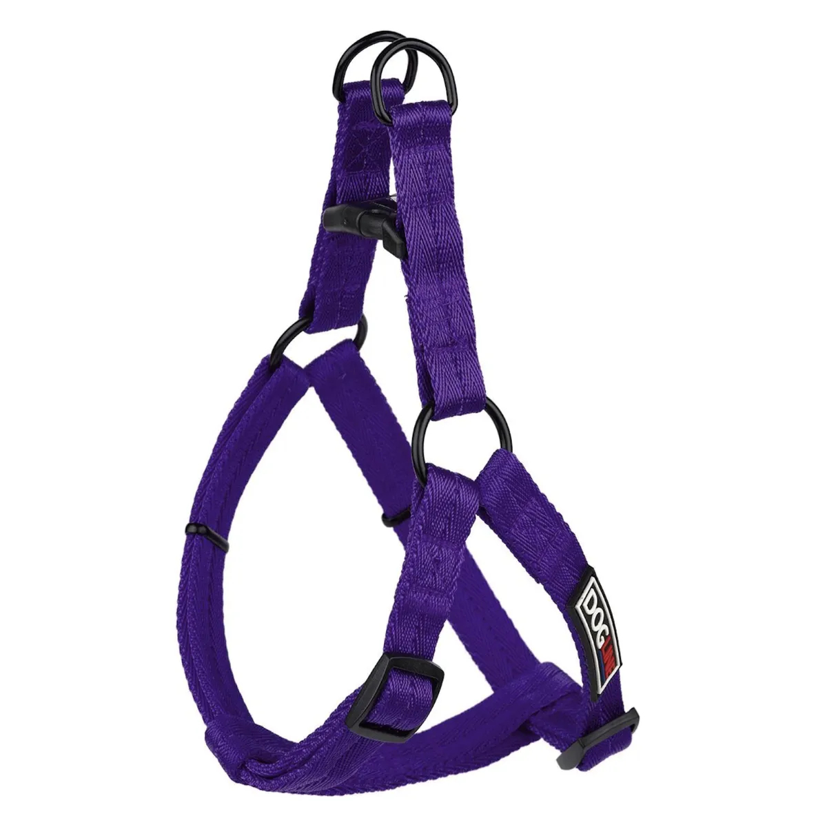 Dogline Flat Nylon Dog Harness - Purple