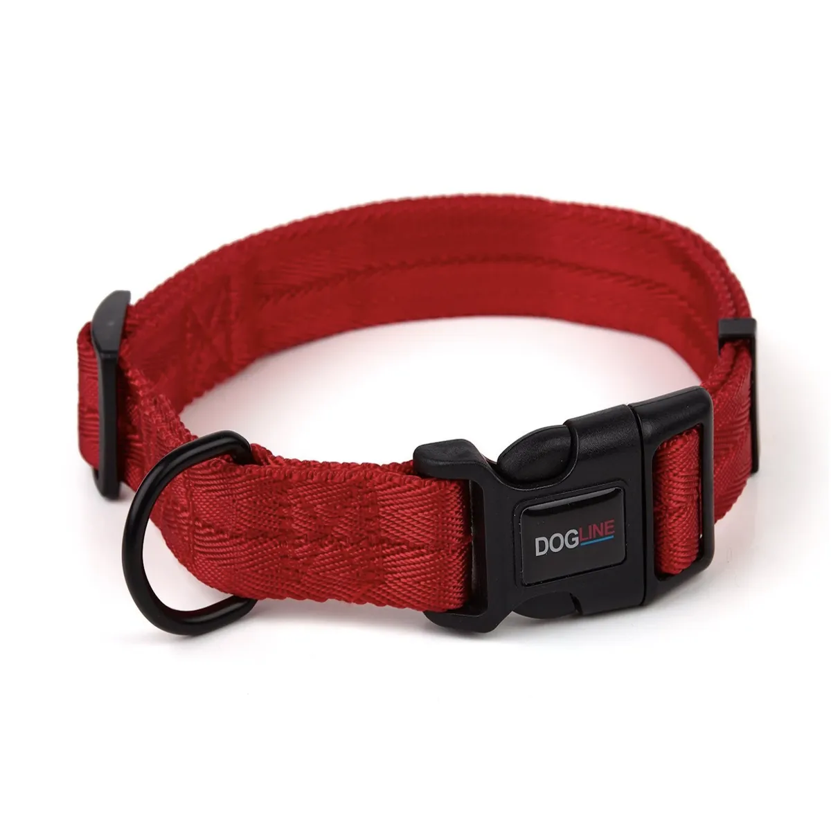 Dogline Nylon Dog Collar - Red