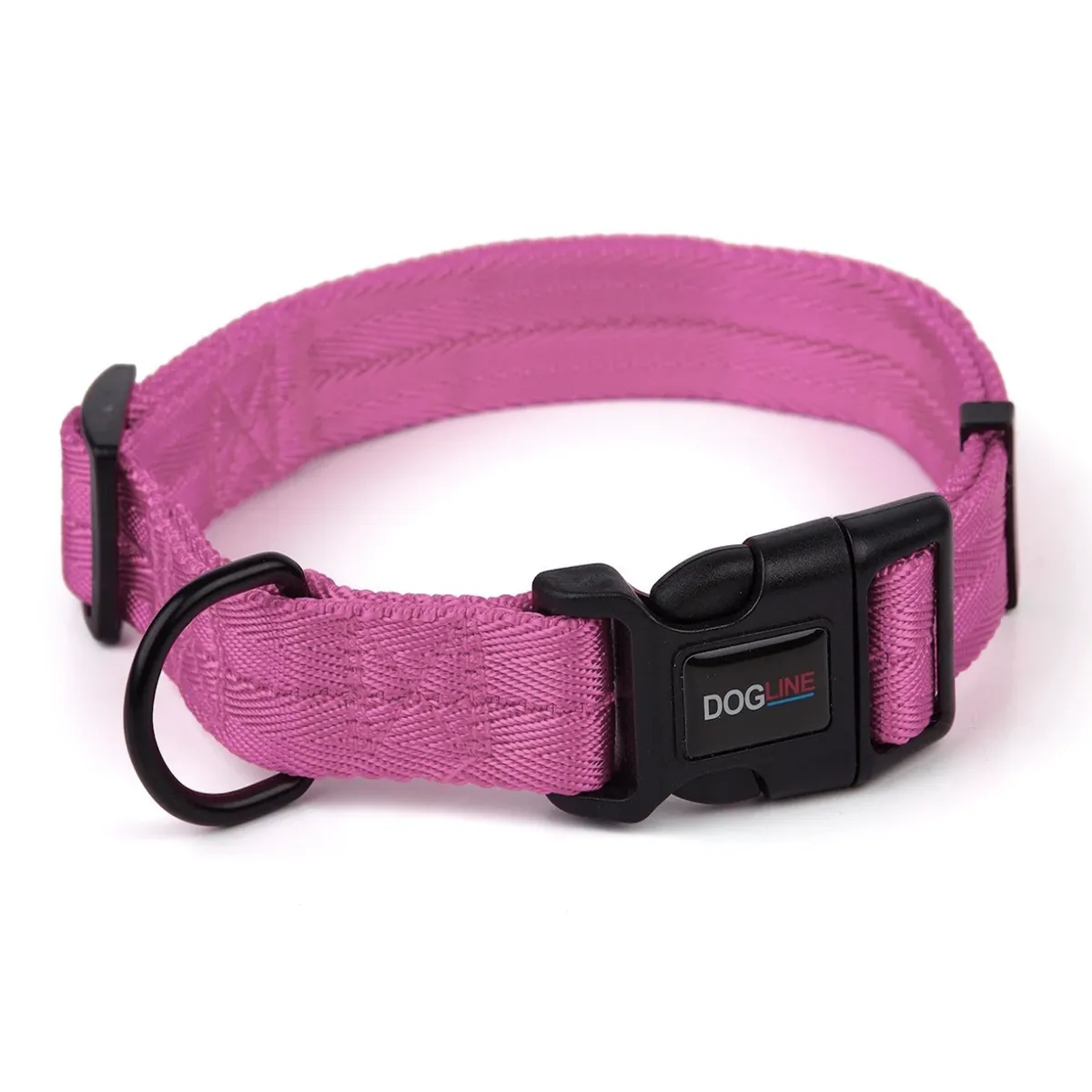 Dogline Nylon Dog Collar - Pink