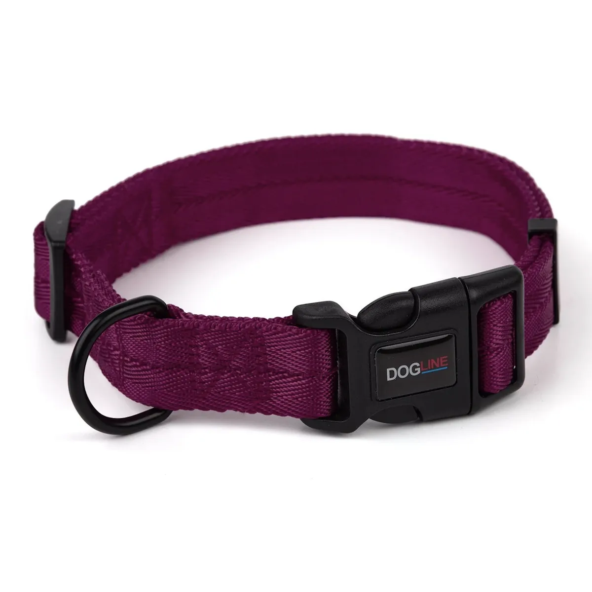 Dogline Nylon Dog Collar - Berry