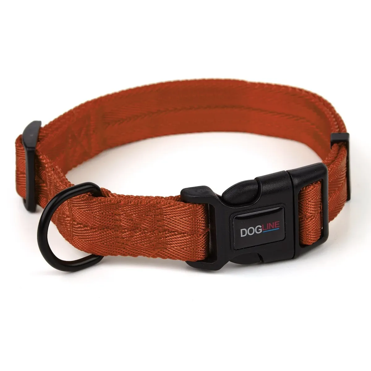 Dogline Nylon Dog Collar - Orange