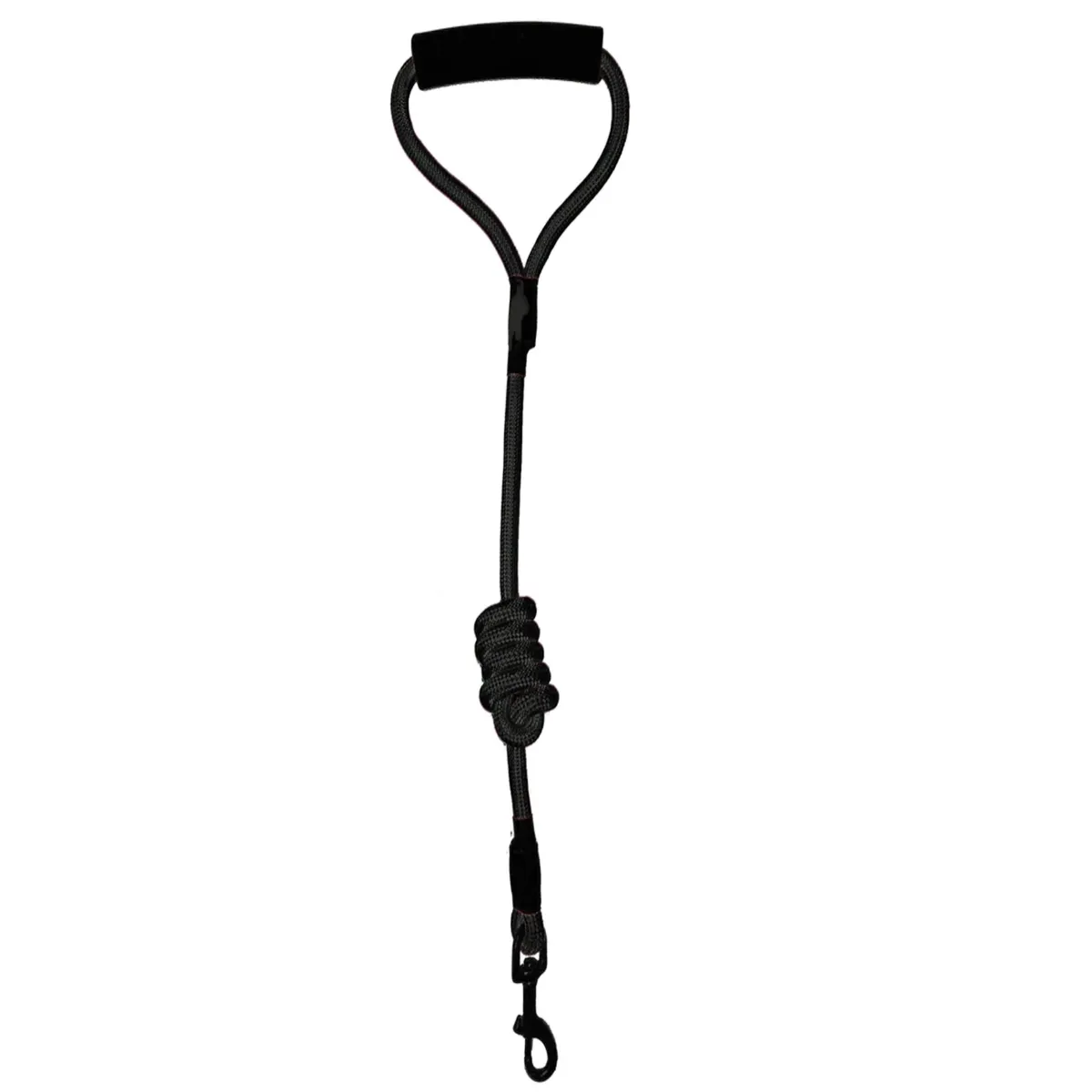 Dogline Round Nylon Dog Leash - Black