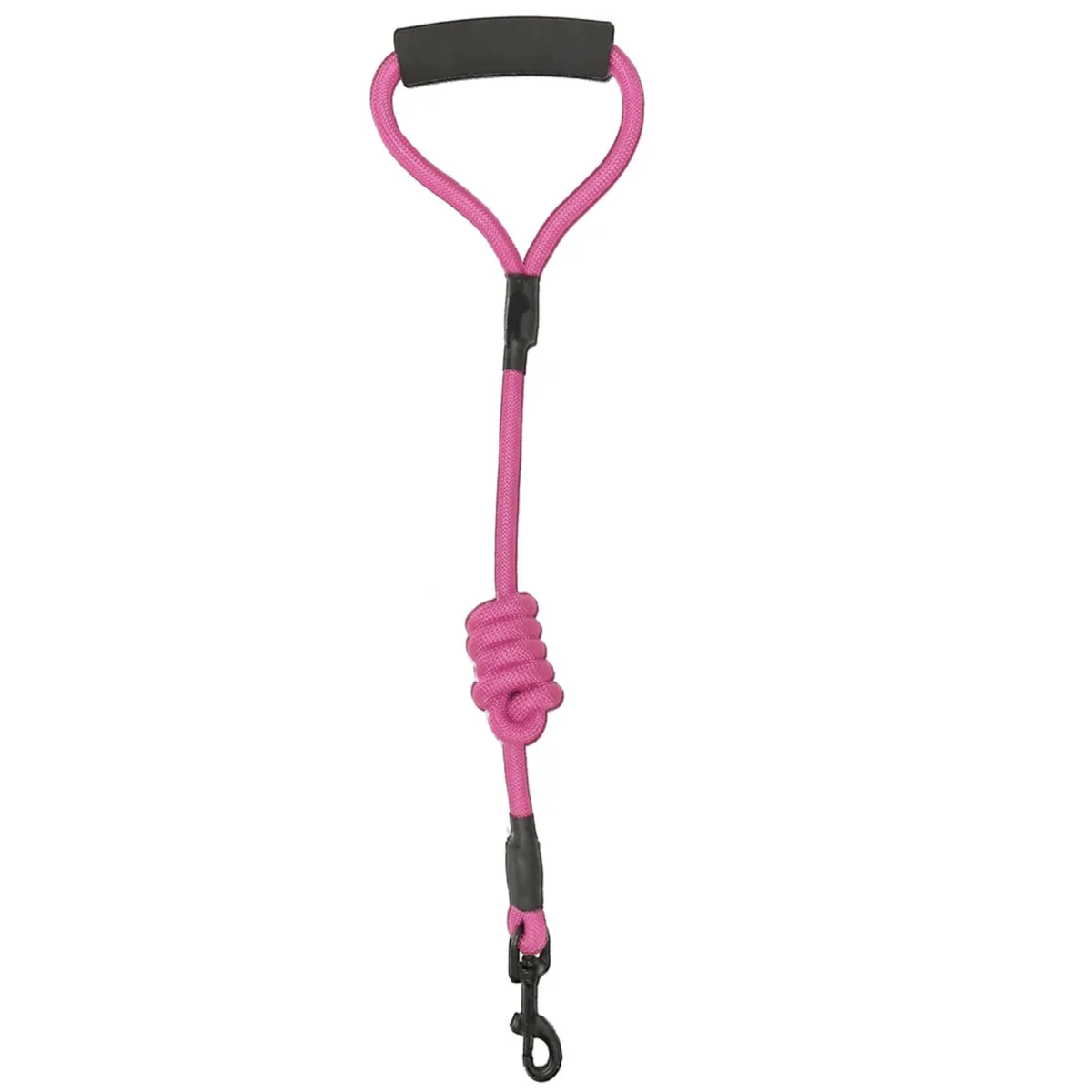 Dogline Round Nylon Dog Leash - Hot Pink