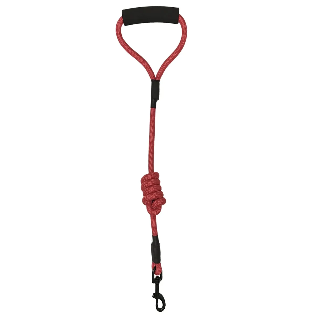 Dogline Round Nylon Dog Leash - Red