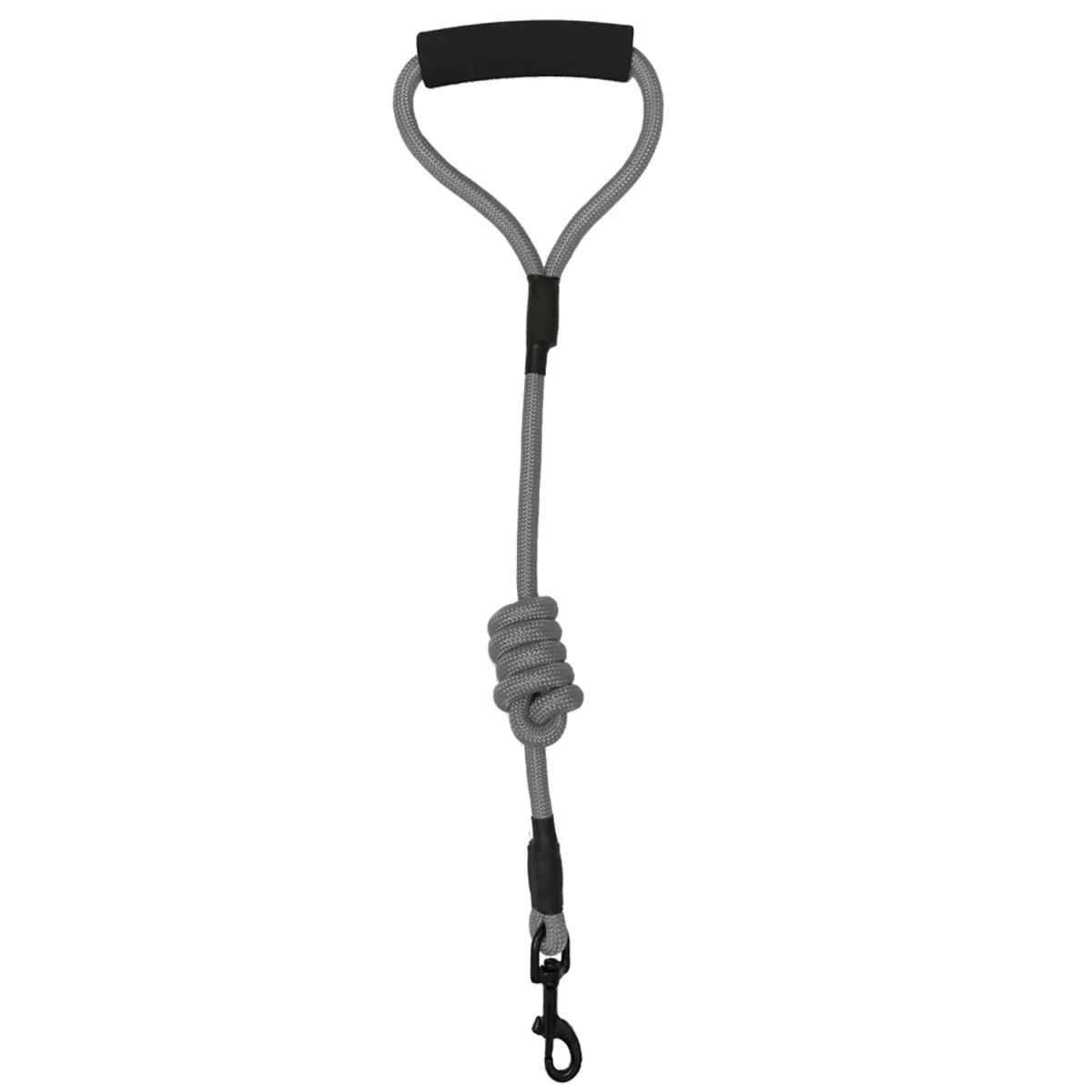 Dogline Round Nylon Dog Leash - Gray