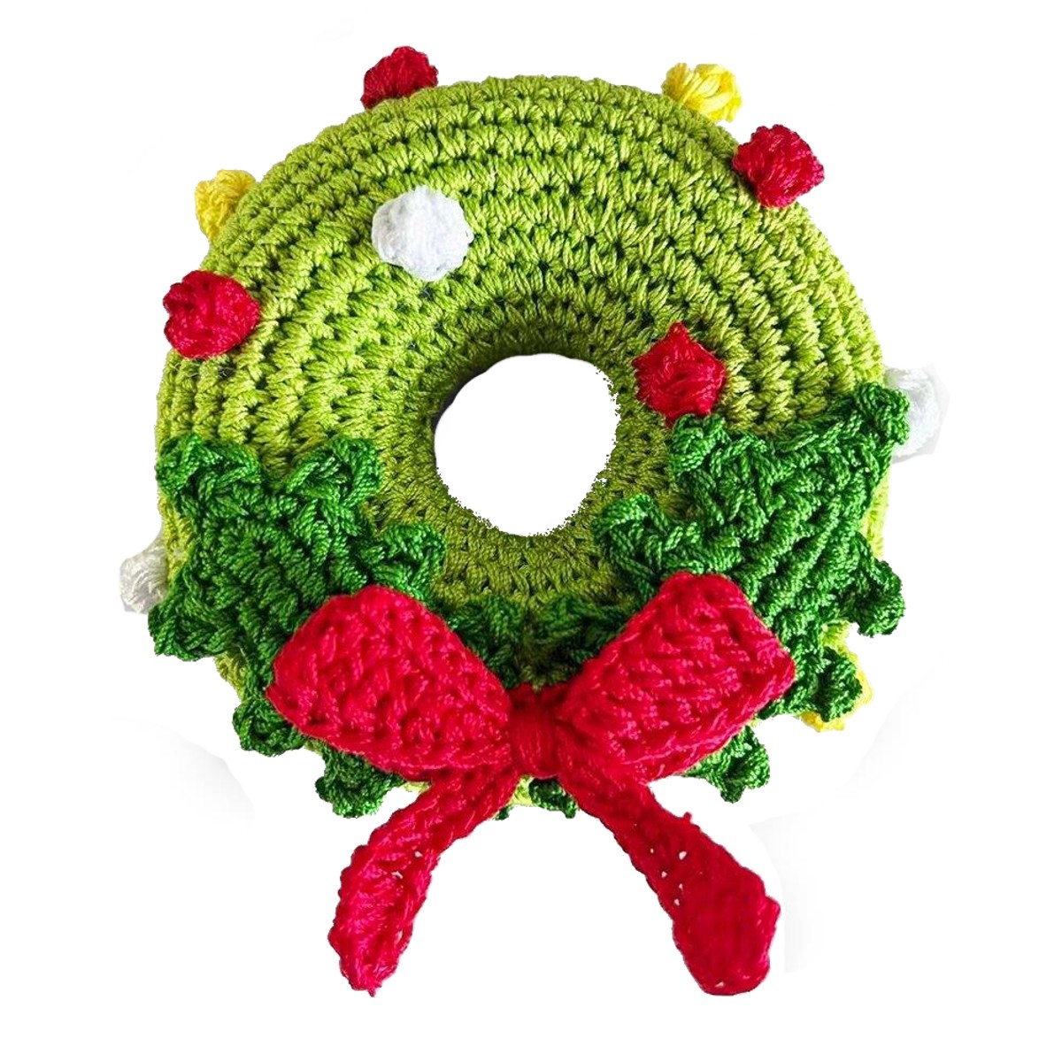 DOGO Holiday Crochet Dog Toy - Christmas Wreath