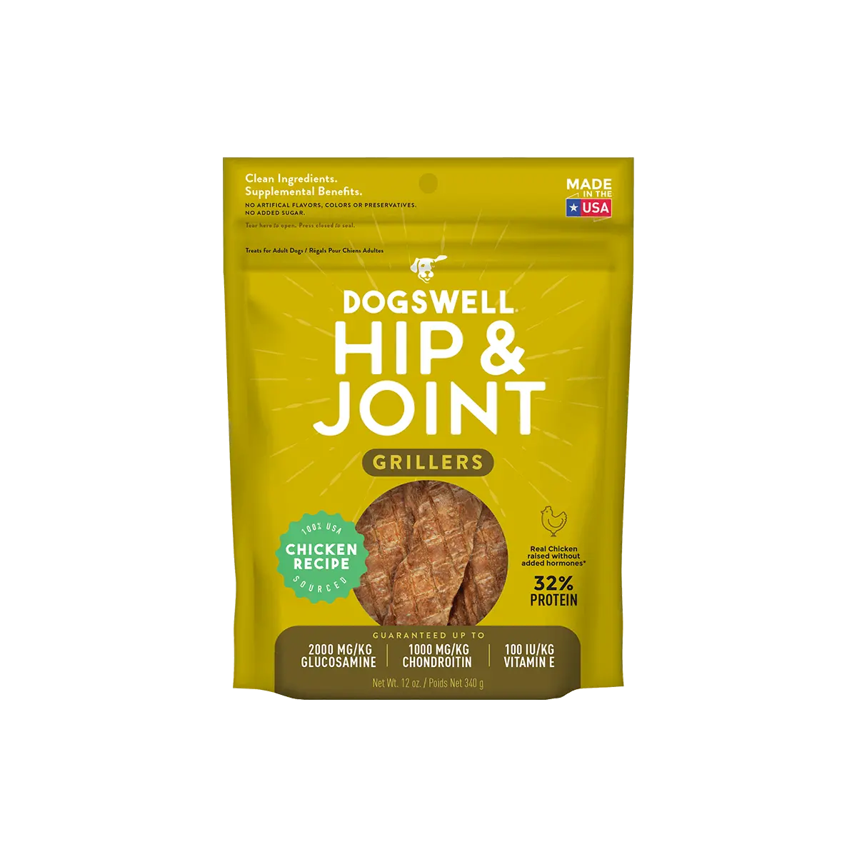 Dogswell Hip and Joint Grillers Dog Treats - Chicken