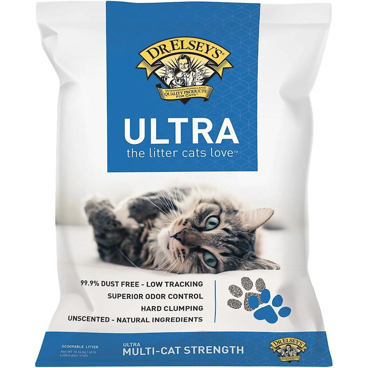 Dr. Elsey's Ultra Unscented Clumping Clay Cat Litter