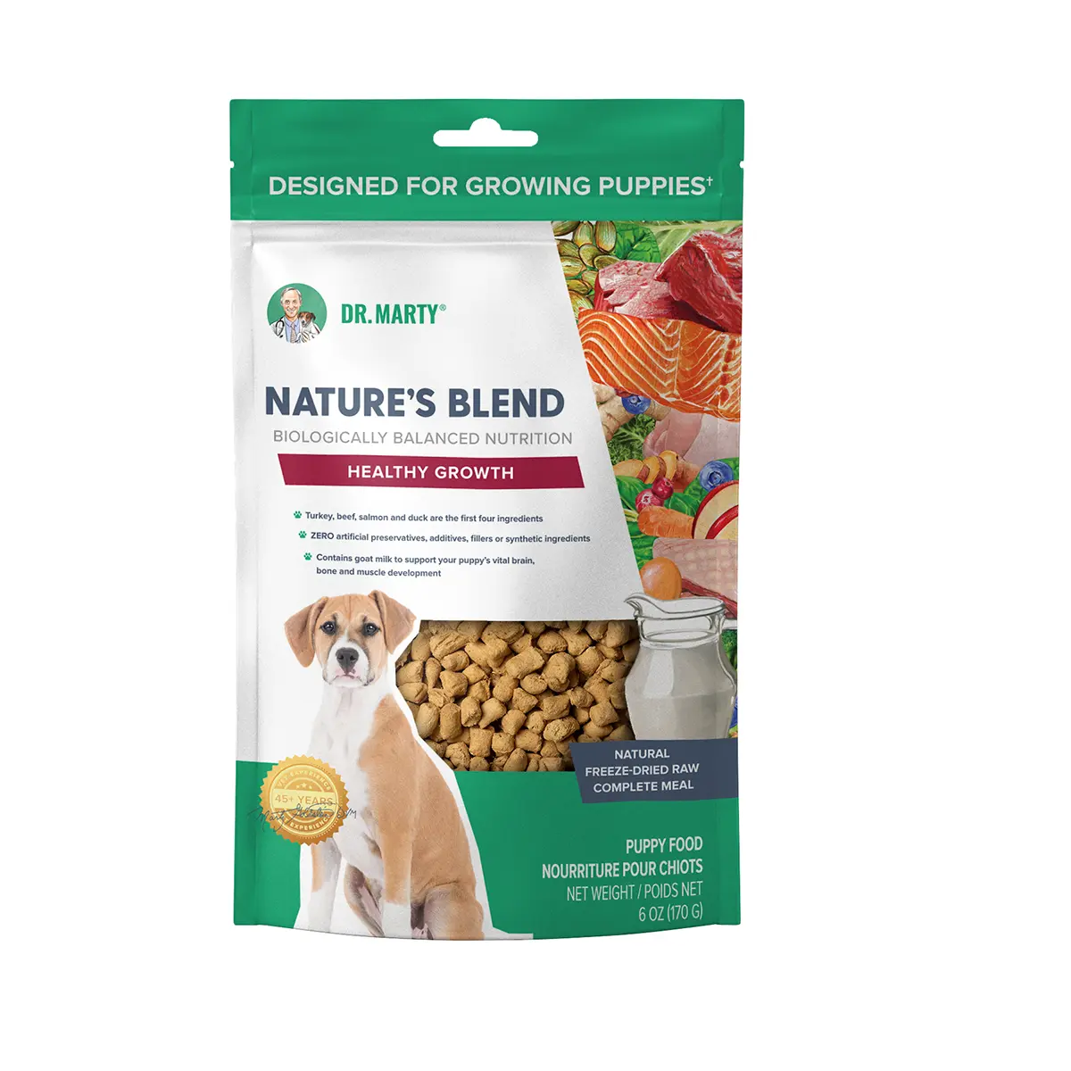 Dr. Marty Nature's Blend Healthy Growth for Puppies Freeze-Dried Dog Food