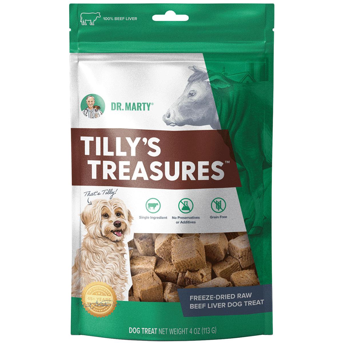 Dr. Marty Tilly's Treasures Freeze-Dried Beef Liver Dog Treats 