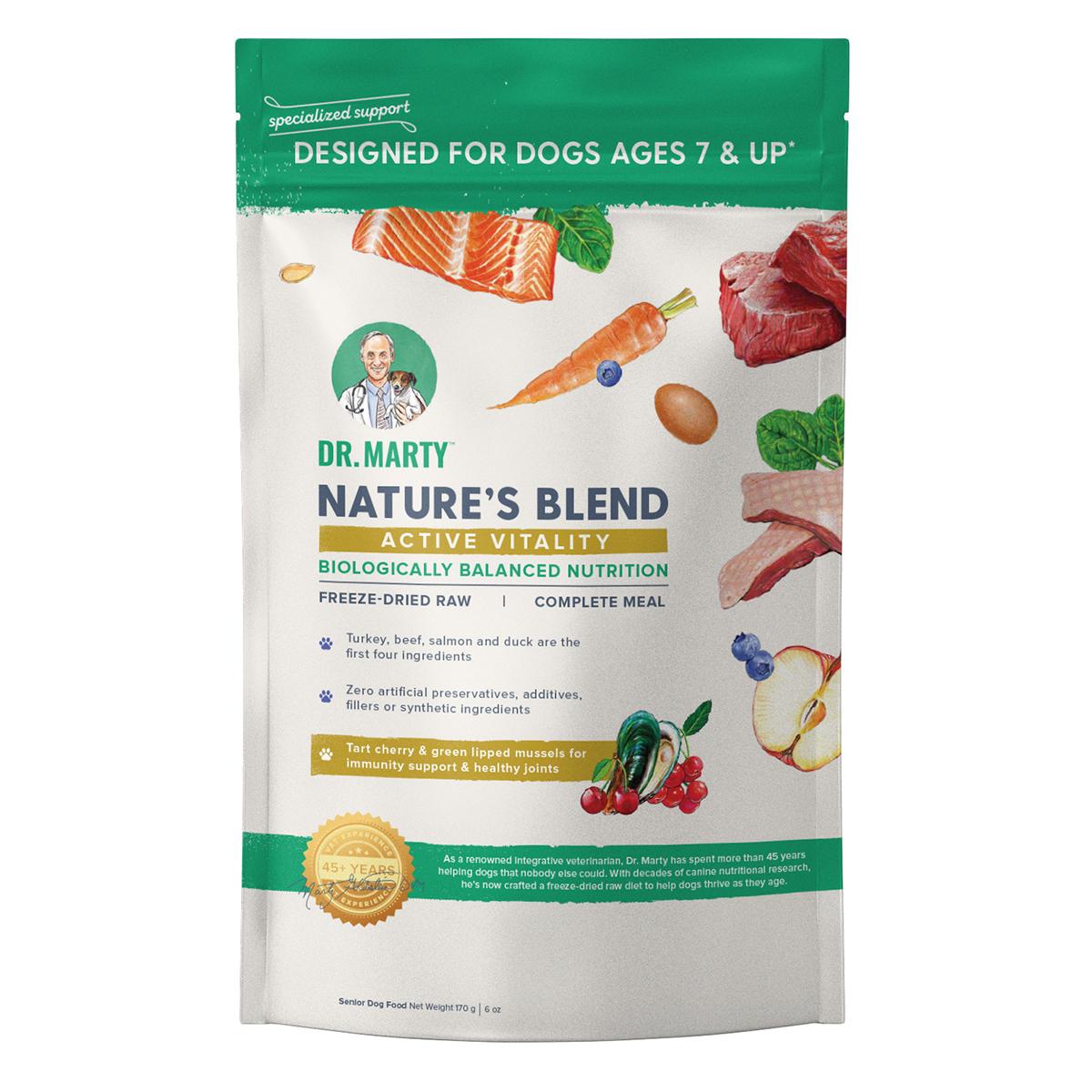Dr. Marty Nature's Blend Active Vitality for Seniors Freeze-Dried Dog Food