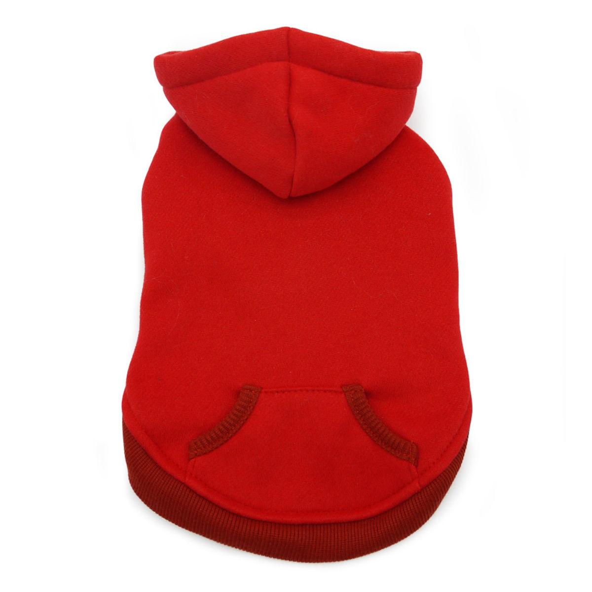 Drawstring Dog Hoodie by Dogo - Red | BaxterBoo