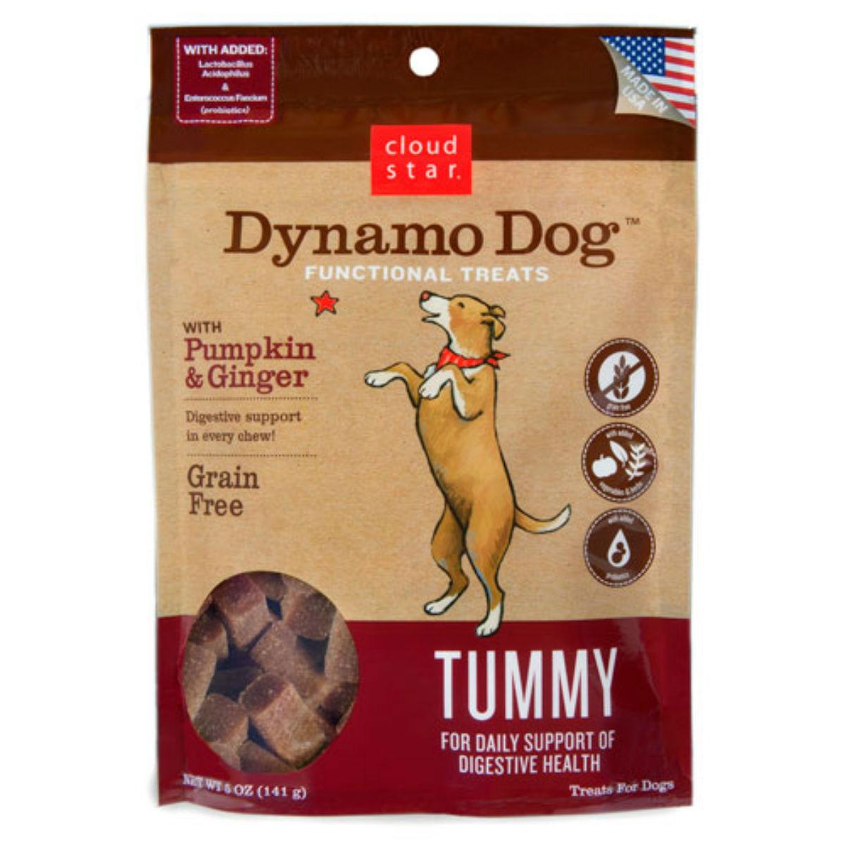 Cloud Star Dynamo Dog Tummy Dog Treats - Pumpkin and Ginger
