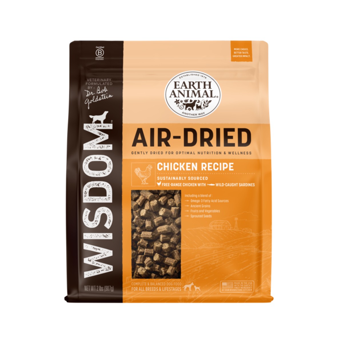 Earth Animal Wisdom Air-Dried Dog Food - Chicken