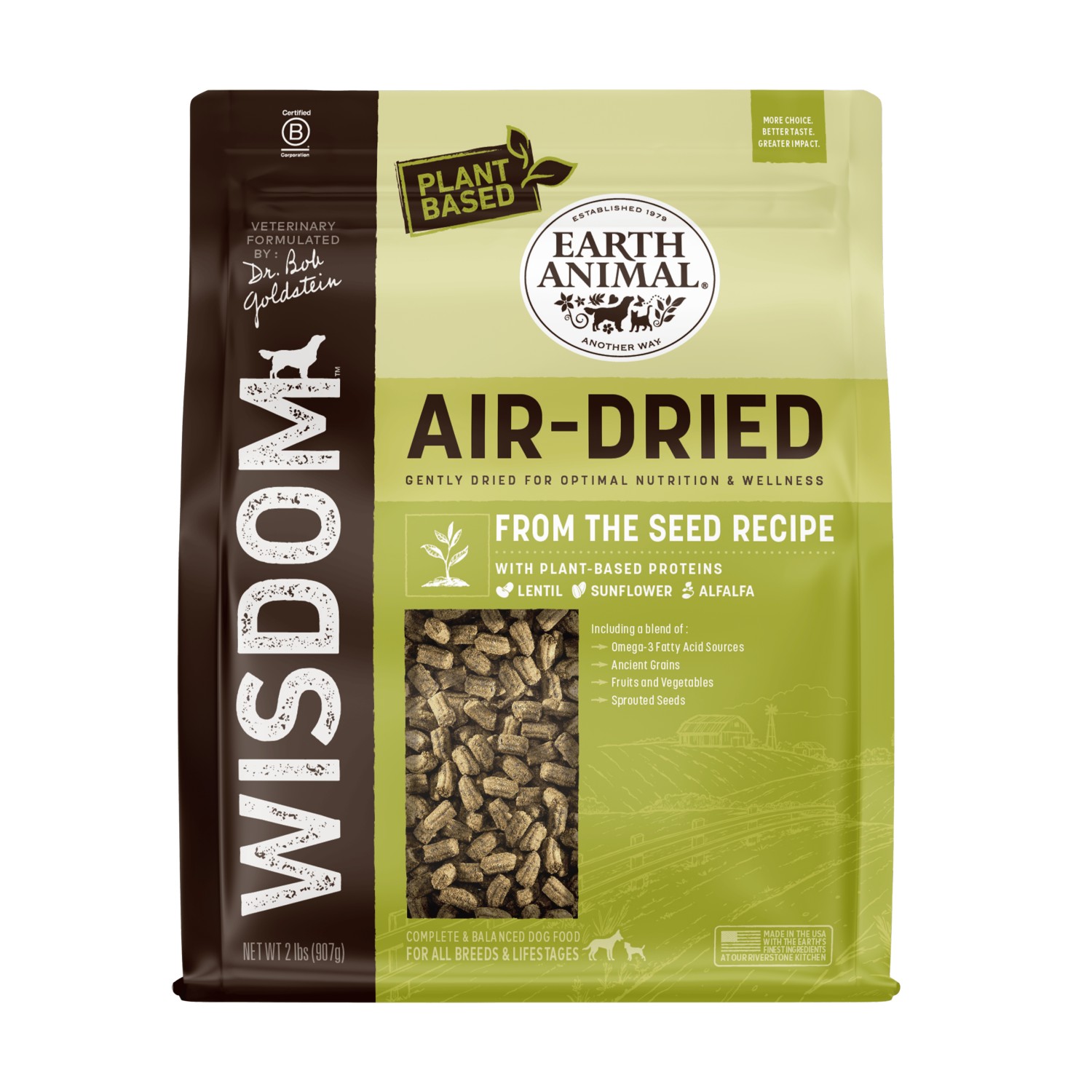 Earth Animal Wisdom Air-Dried Dog Food - From the Seed