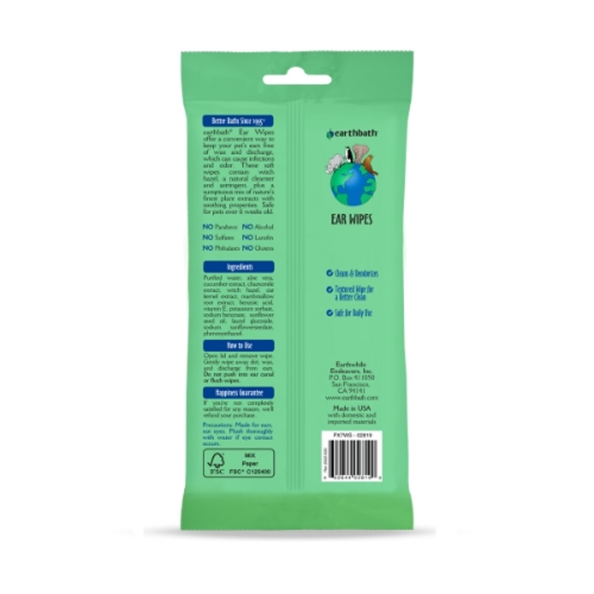 earthbathÂ® Pet Ear Wipes | BaxterBoo