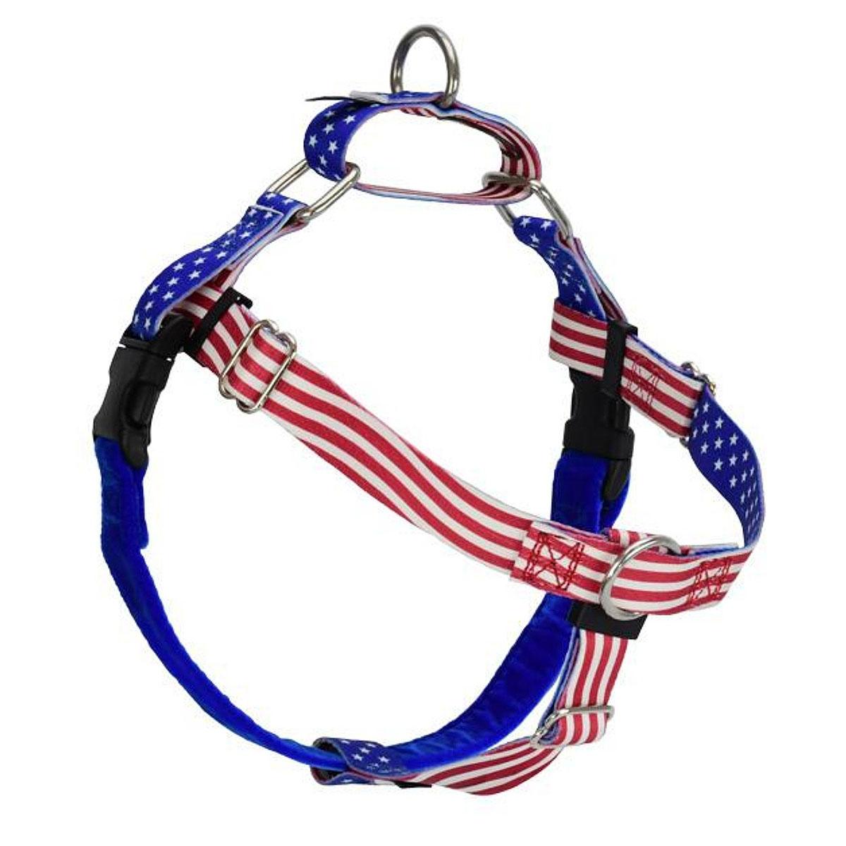 2 Hounds Design EarthStyle Freedom No-Pull Dog Harness - Star Spangled