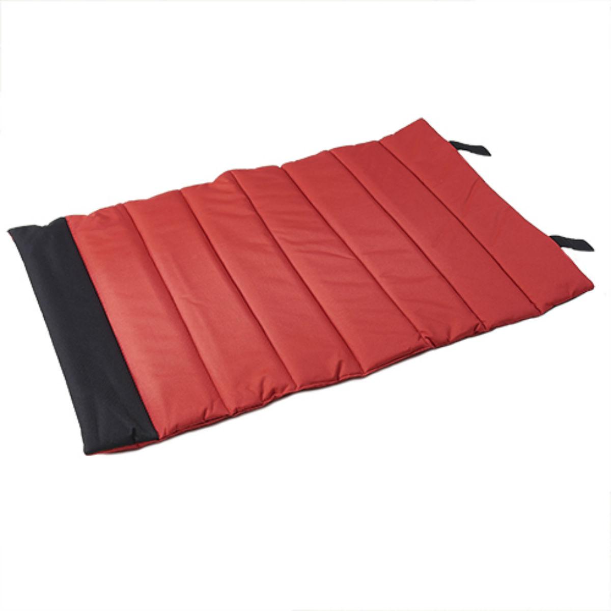 red travel dog bed