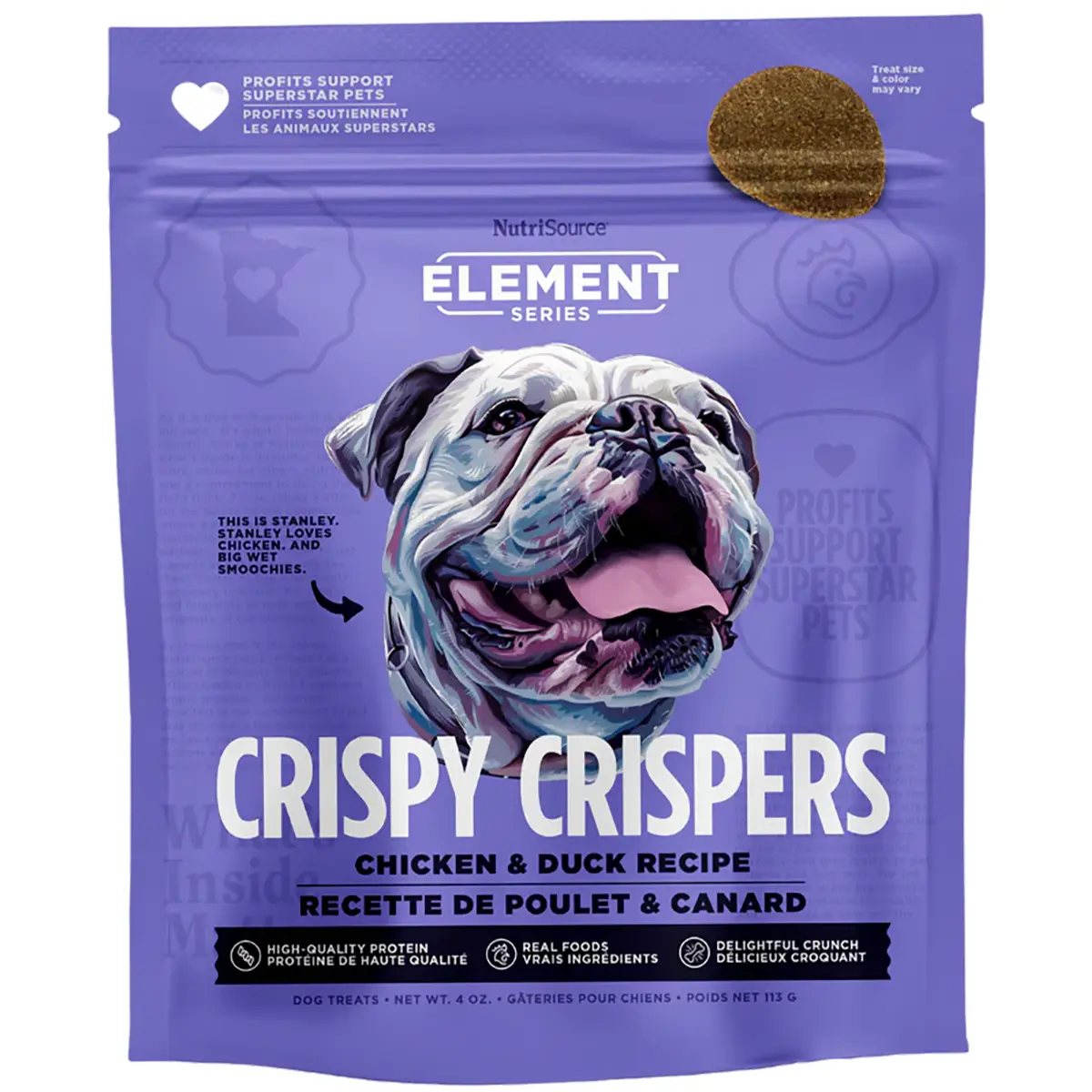 Element Series Crispy Crispers Dog Treats - Chicken & Duck