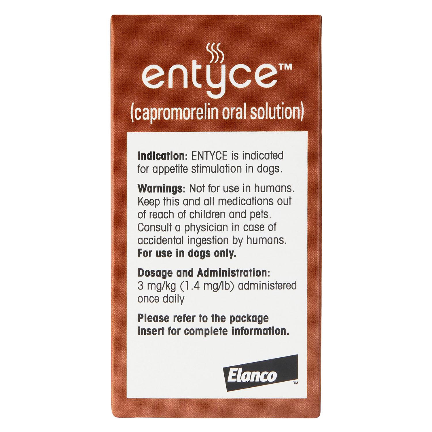 Entyce (capromorelin) Oral Solution 30mg/mL 30mL, With 7mL Dosing