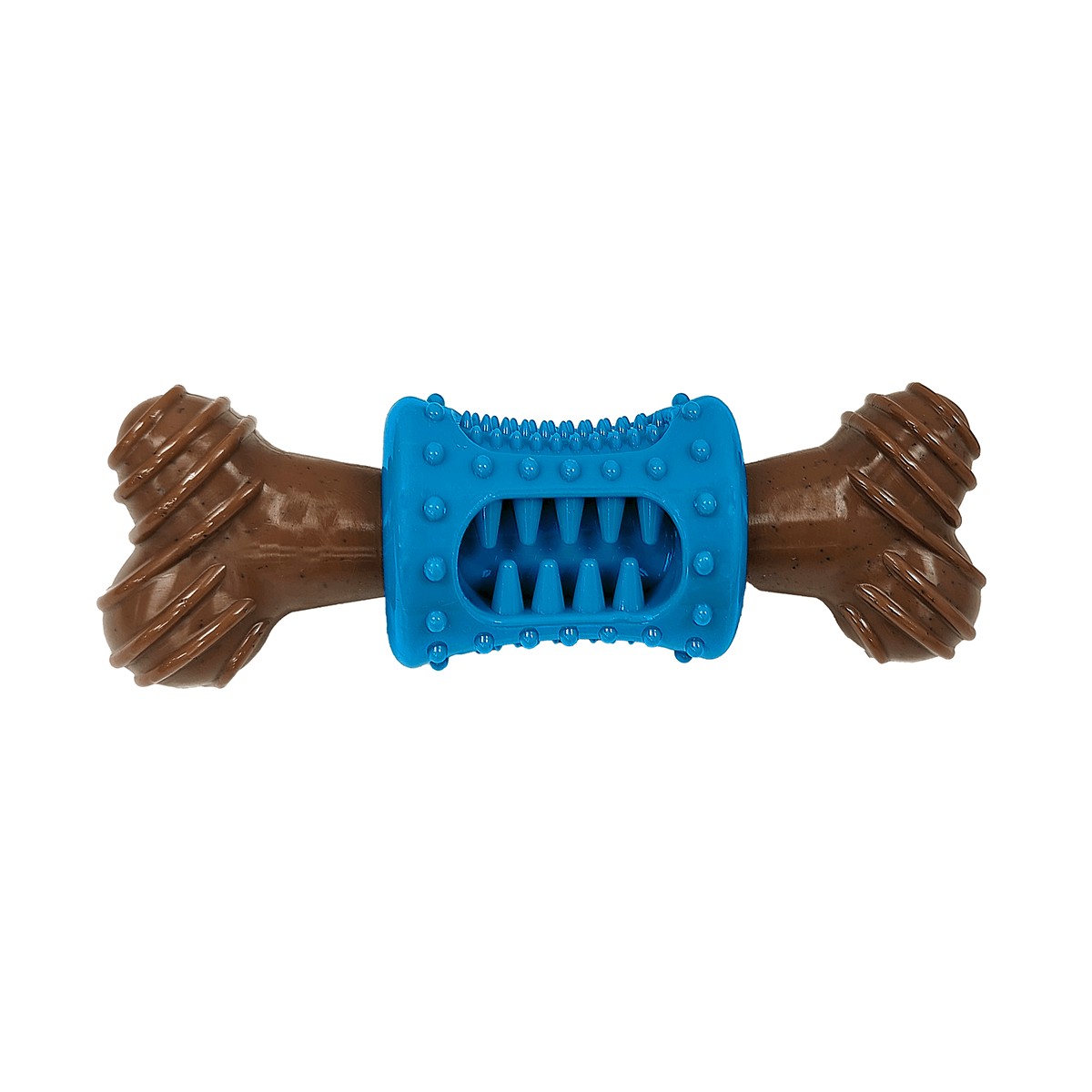 Ethical Spot Bambone Plus Dental Bone Dog Toy - Bacon Blue