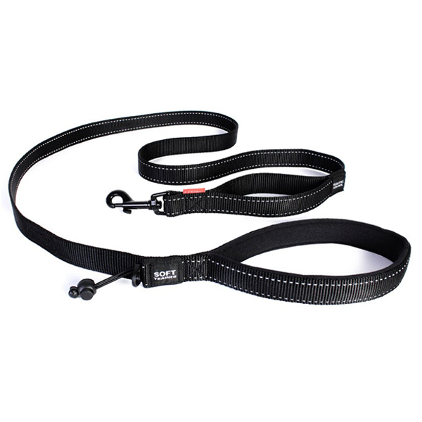 EzyDog Soft Trainer Dog Leash - Black
