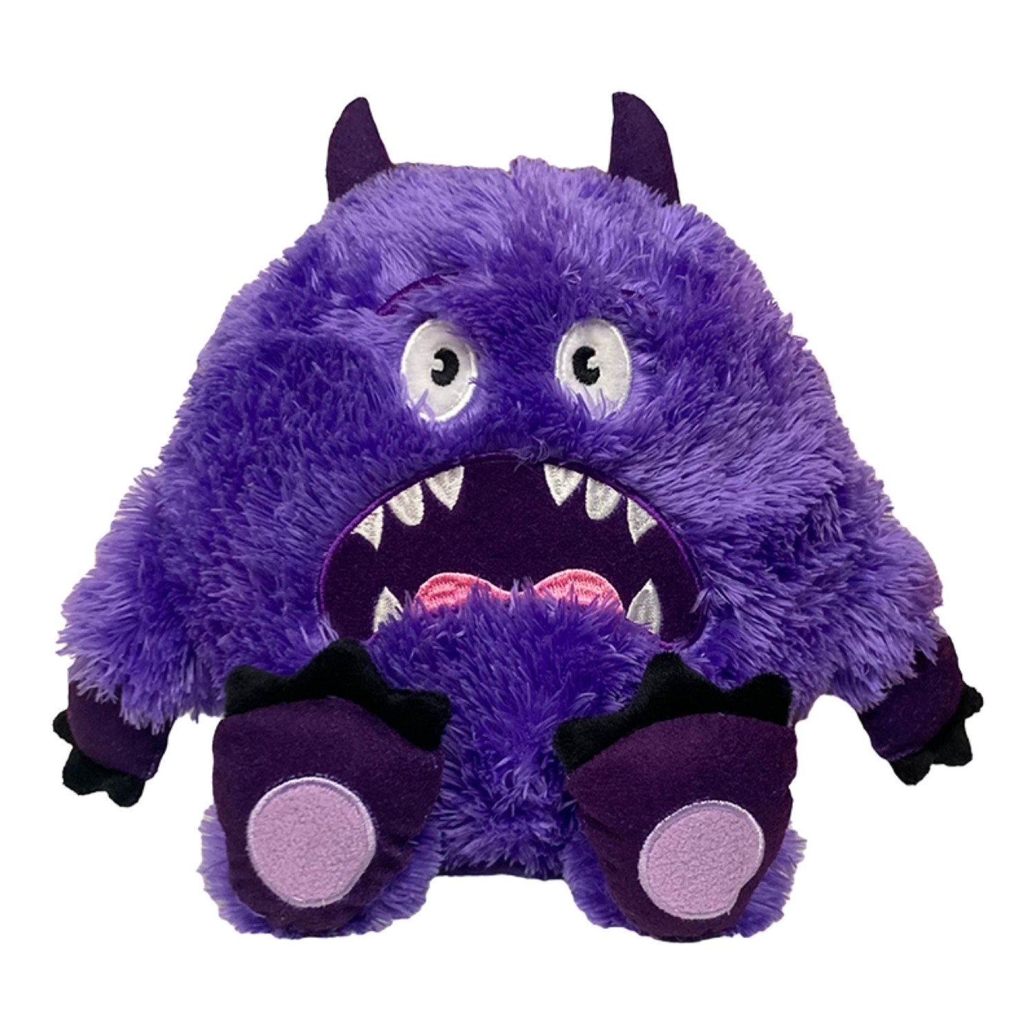 fabdog® fabtough Fluffy Plush Dog Toy - Purple Monster 