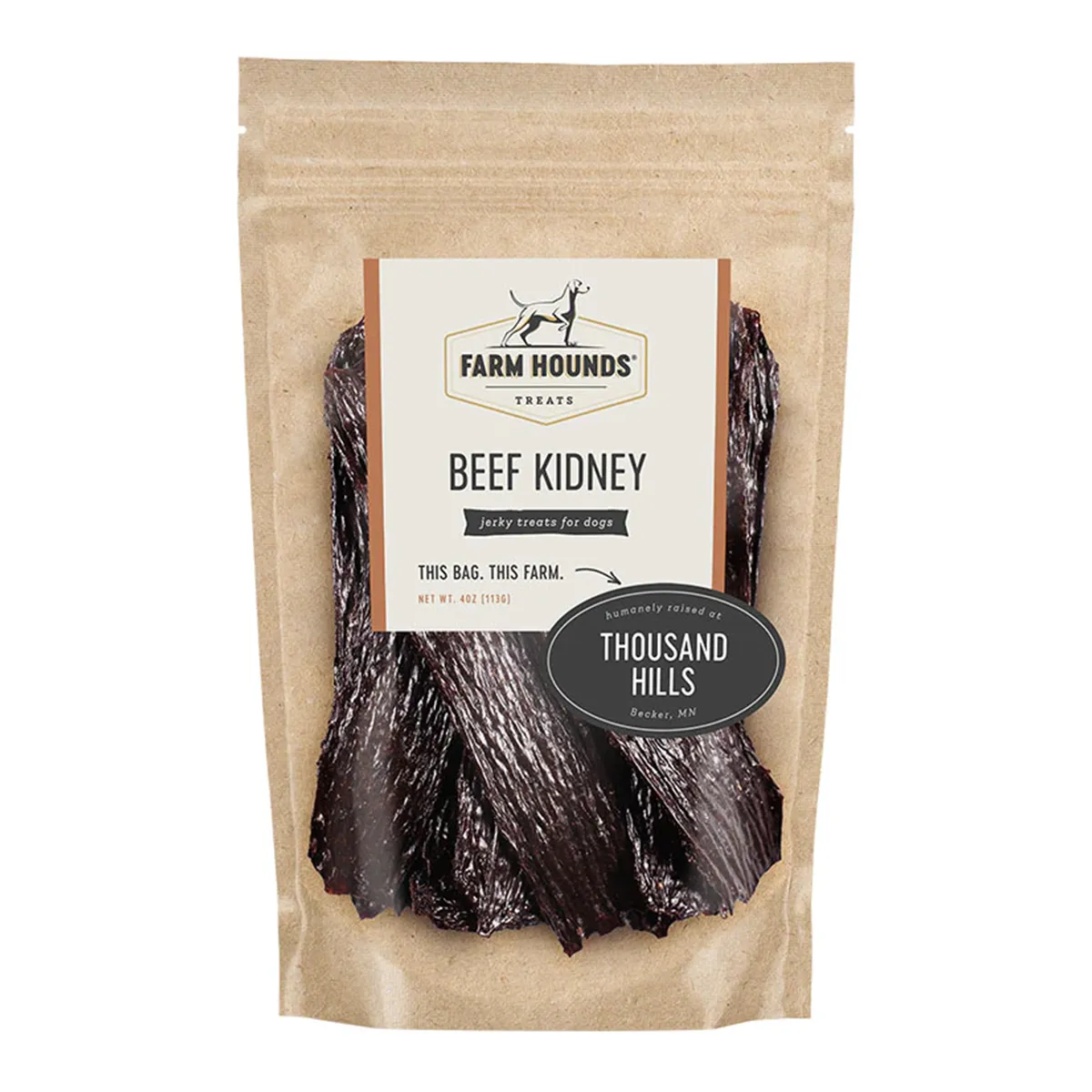 Farm Hounds Beef Kidney Jerky Dog Treats