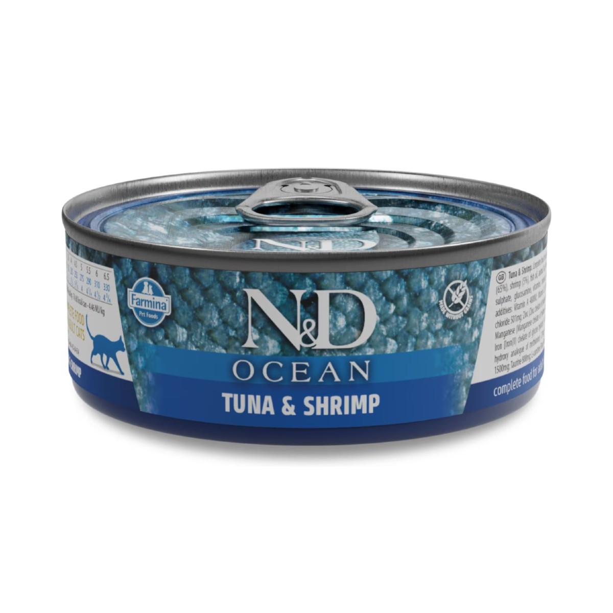 Farmina N&D Ocean Adult Wet Cat Food - Tuna & Shrimp