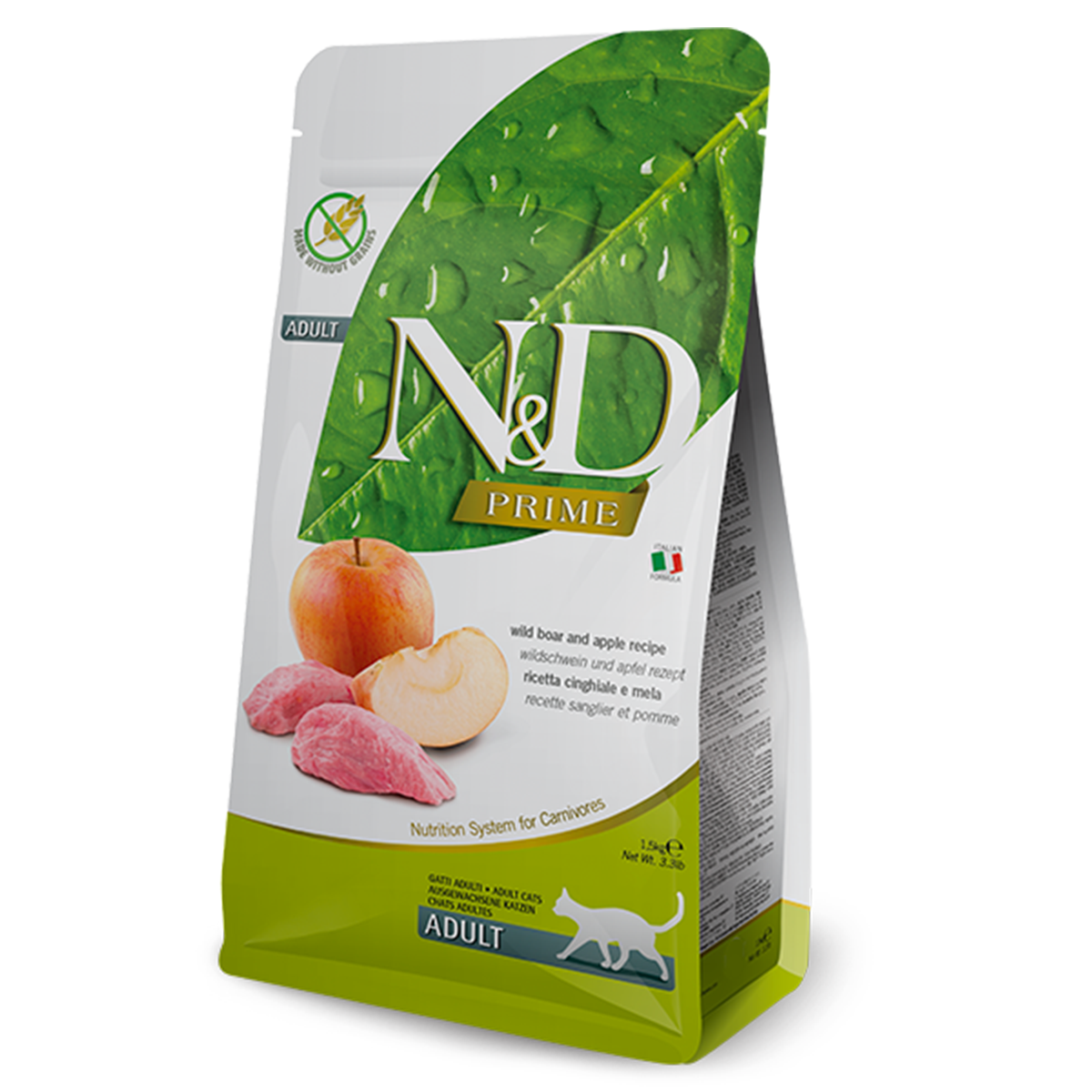 Farmina N&D Prime Adult Dry Cat Food - Boar & Apple