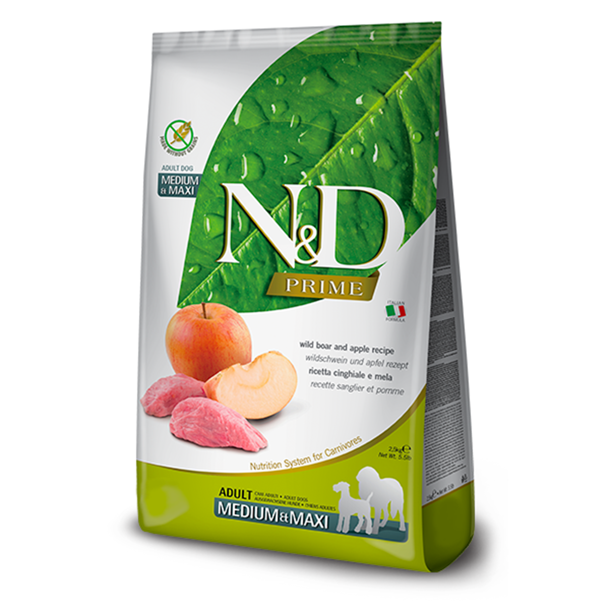 Farmina N&D Prime Adult Medium & Maxi Dry Dog Food - Boar & Apple