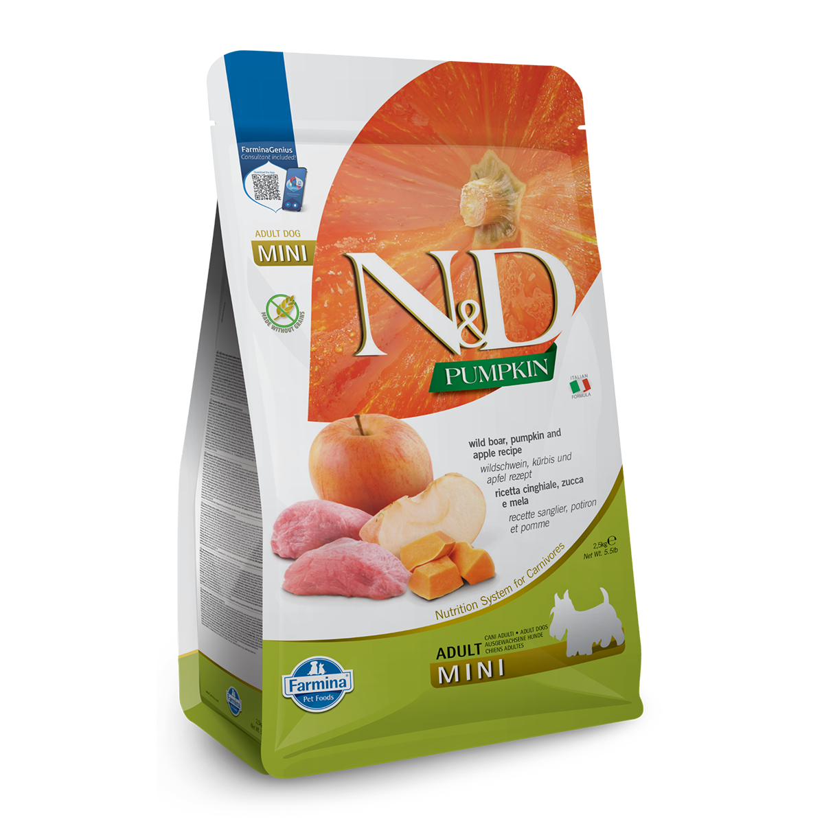 Farmina N&D Pumpkin Adult Mini Dry Dog Food - Boar & Apple