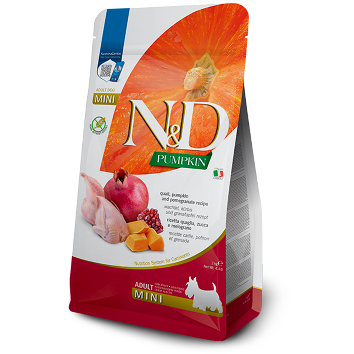Farmina N&D Pumpkin Adult Mini Dry Dog Food - Quail & Pomegranate