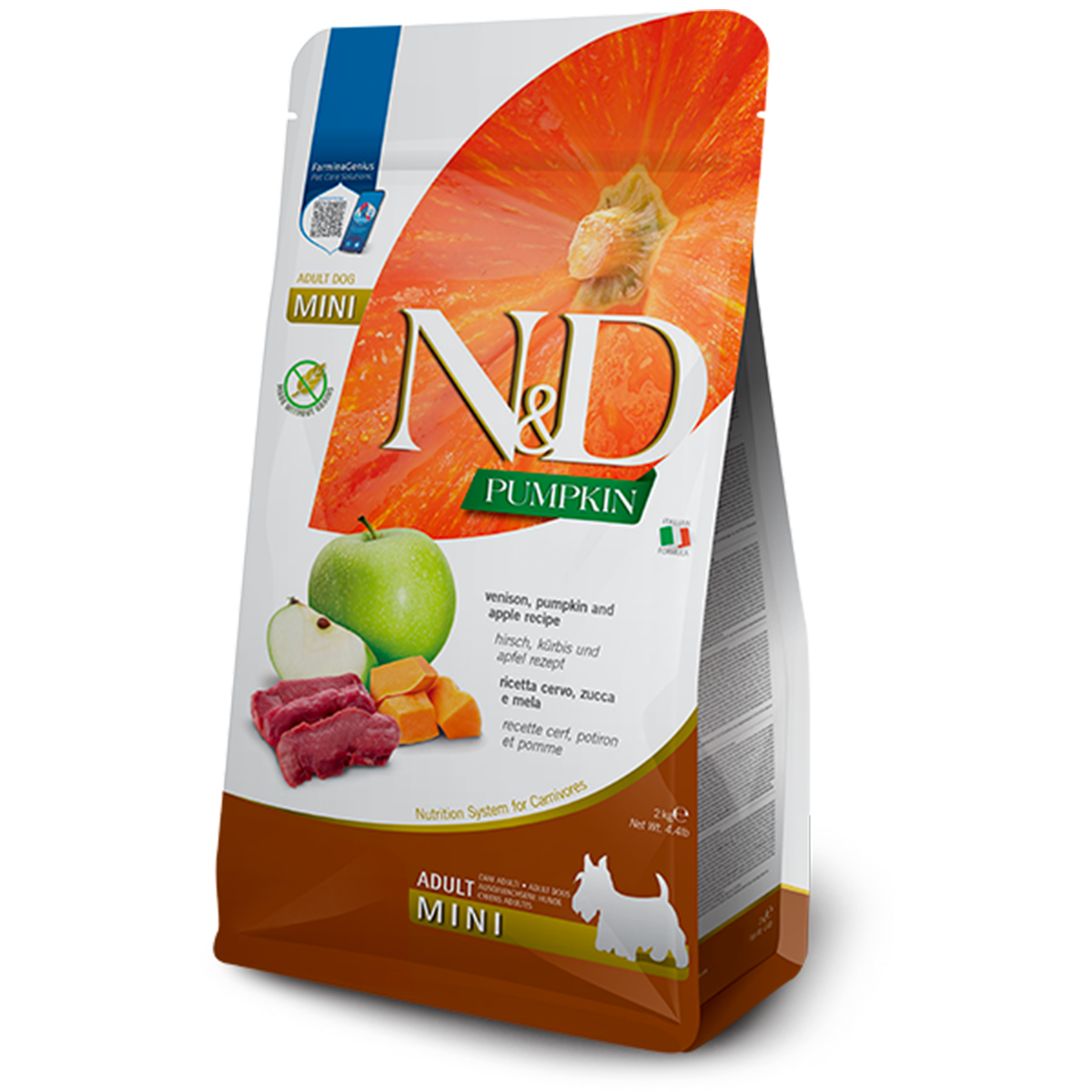 Farmina N&D Pumpkin Adult Mini Dry Dog Food - Venison & Apple