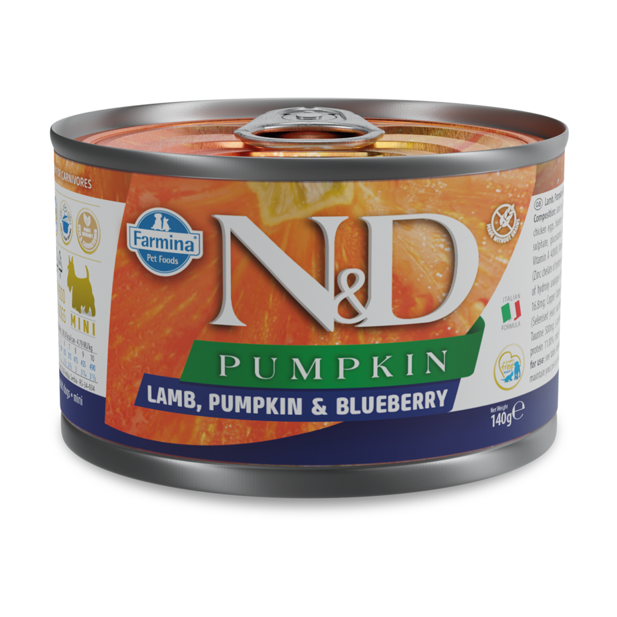 Farmina N&D Pumpkin Adult Mini Wet Dog Food - Lamb & Blueberry