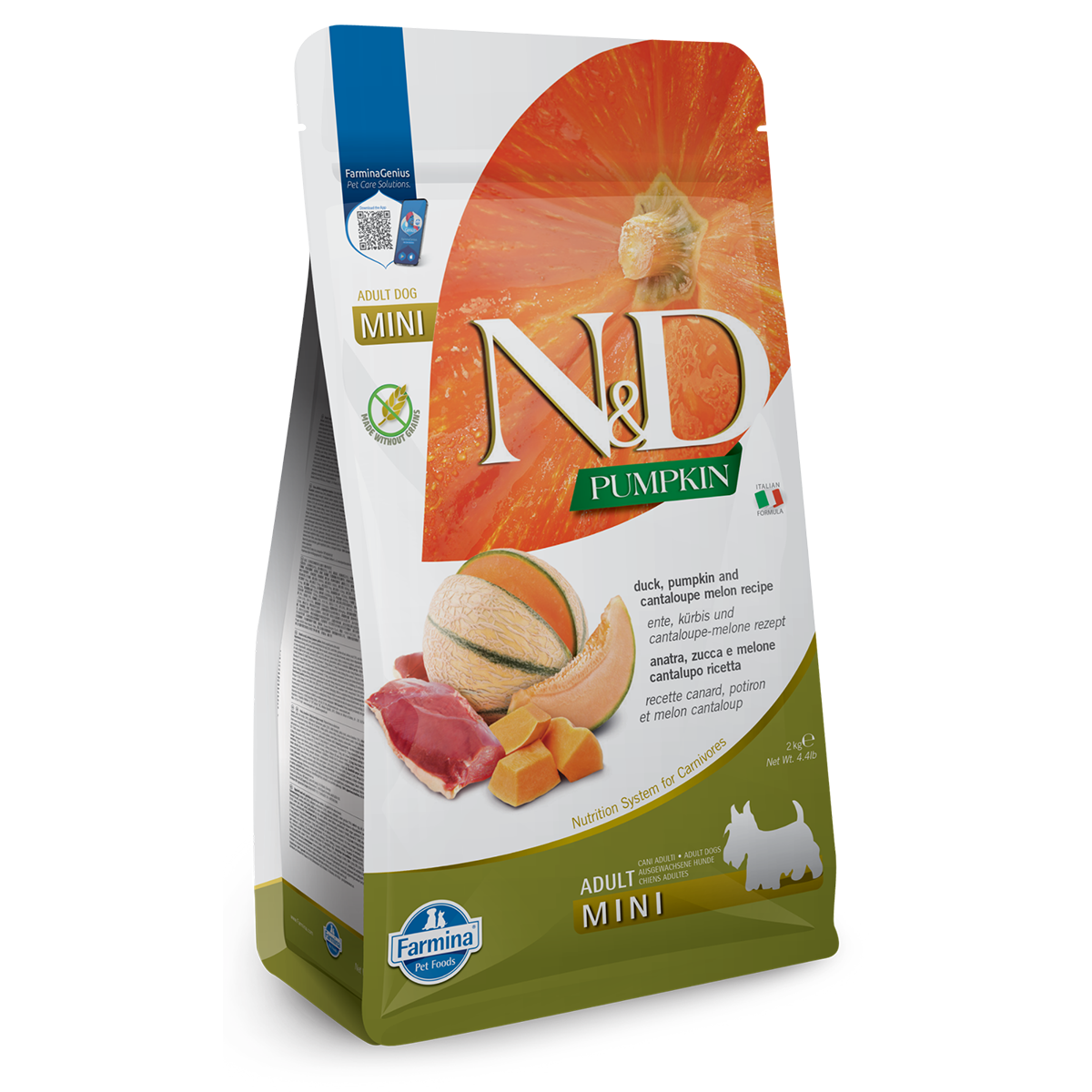 Farmina N&D Pumpkin Mini Dry Dog Food - Duck & Cantaloupe