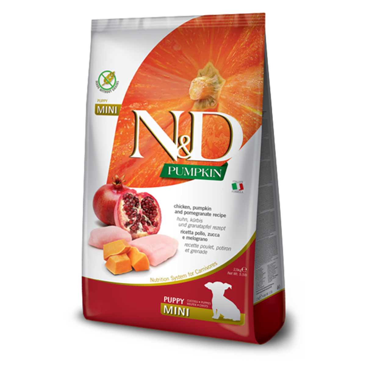Farmina N&D Pumpkin Puppy Mini Dry Dog Food - Chicken & Pomegranate