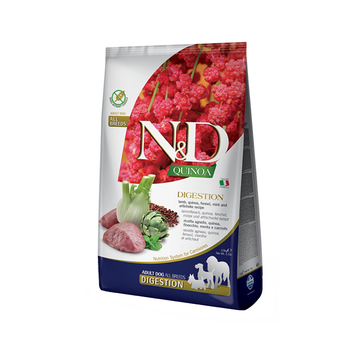 Farmina N&D Quinoa Digestion Adult Dry Dog Food - Lamb