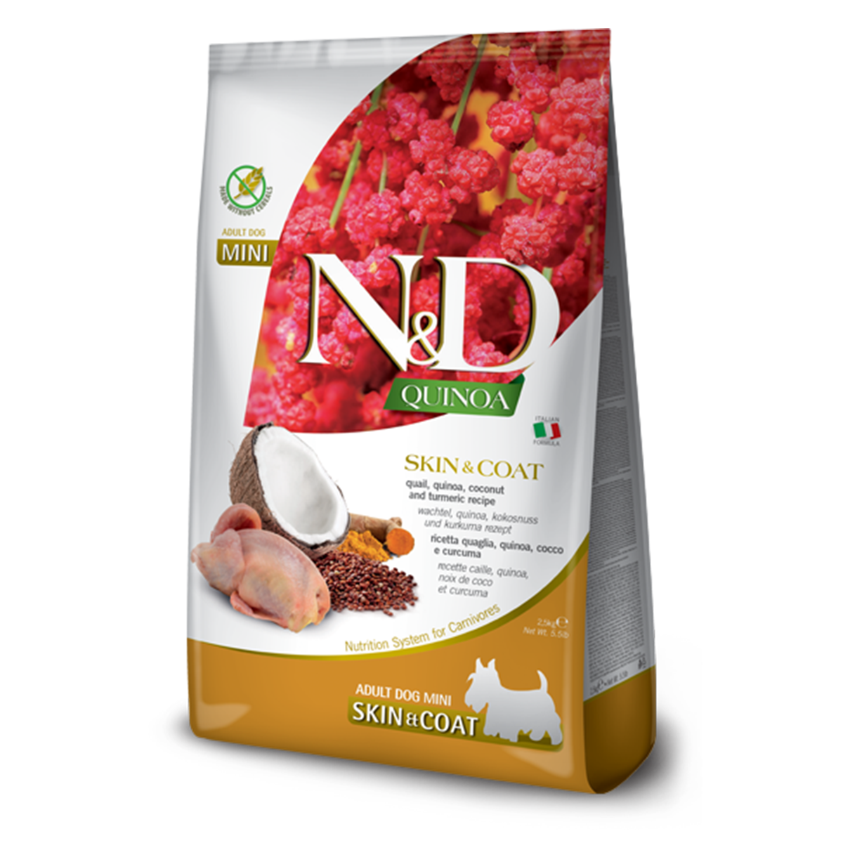 Farmina N&D Quinoa Skin & Coat Adult Mini Dry Dog Food - Quail