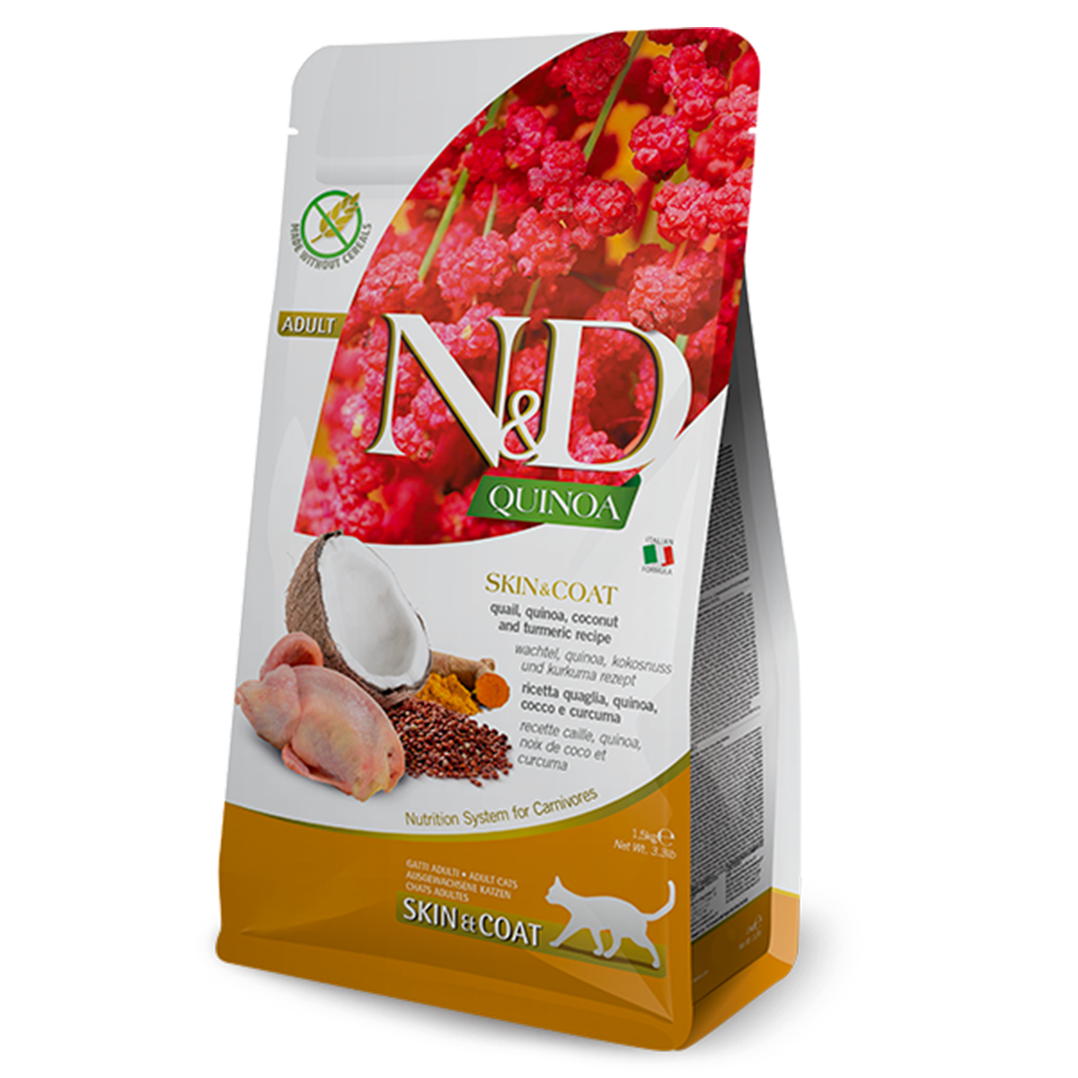 Farmina N&D Quinoa Skin & Coat Dry Cat Food - Quail