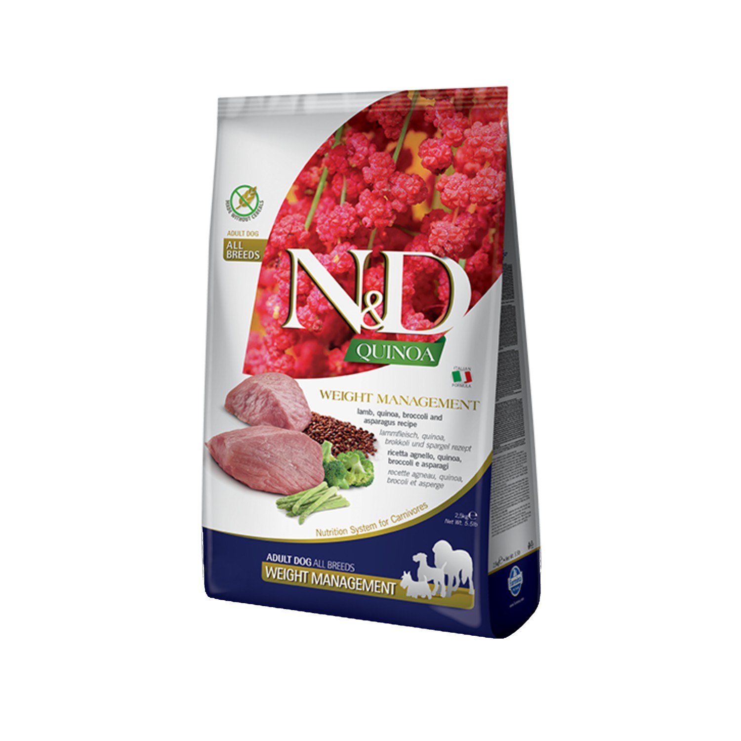 Farmina N&D Quinoa Weight Management Adult Dry Dog Food - Lamb