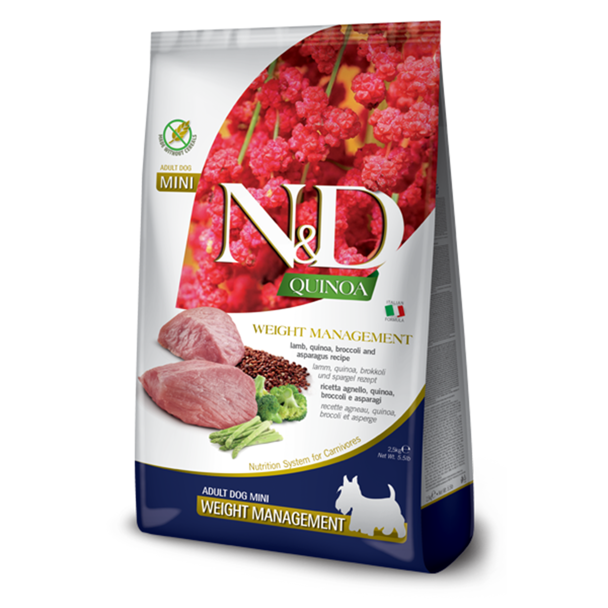 Farmina N&D Quinoa Weight Management Adult Mini Dry Dog Food - Lamb